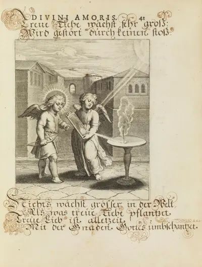 Amoris divini emblemata Pl.18 av Otto van Veen