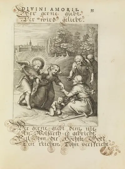 Amoris divini emblemata Pl.25 av Otto van Veen