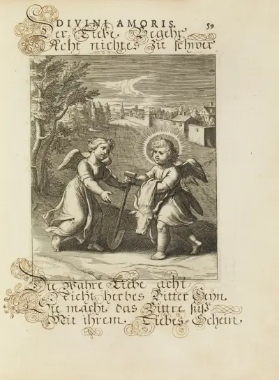 Amoris divini emblemata Pl.27 av Otto van Veen