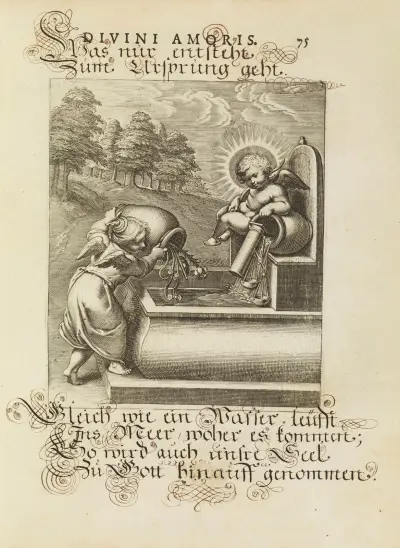Amoris divini emblemata Pl.35 av Otto van Veen