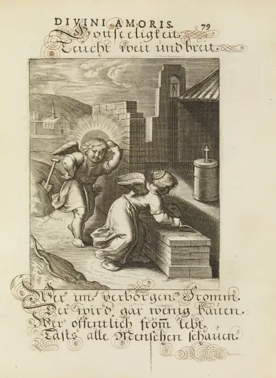Amoris divini emblemata Pl.37 av Otto van Veen