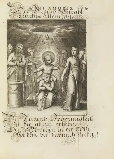 Amoris divini emblemata Pl.42 av Otto van Veen