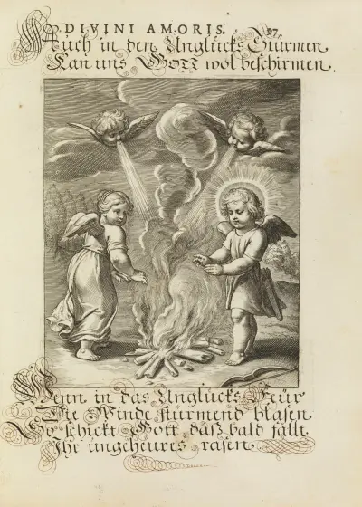 Amoris divini emblemata Pl.46 av Otto van Veen