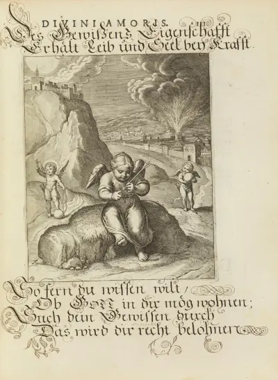 Amoris divini emblemata Pl.53 av Otto van Veen