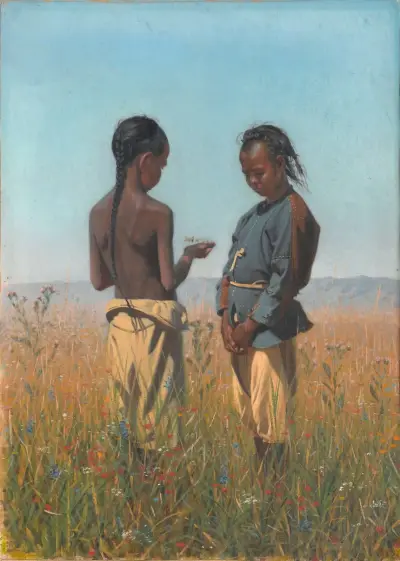 Kinder des Solon-Stammes von Vasily Vereshchagin