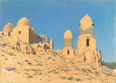 Shah-i-Zinda-Mausoleum in Samarkand von Vasily Vereshchagin