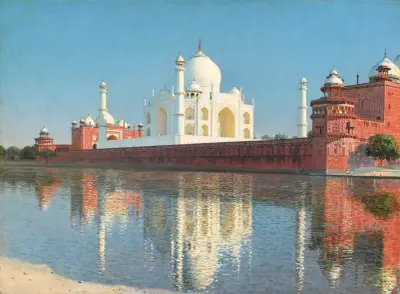 Taj Mahal Mausoleum, Agra av Vasily Vereshchagin