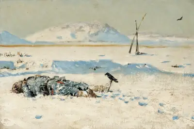The Fallen Soldier av Vasily Vereshchagin