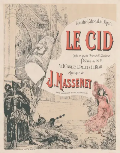 Jules Massenet’s Le Cid av Georges Jules Victor Clairin