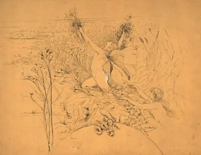 La mare aux fées av Georges Jules Victor Clairin
