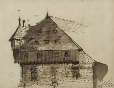 Constance. Palais du concile où fut jugé Jean Hus av Victor Hugo