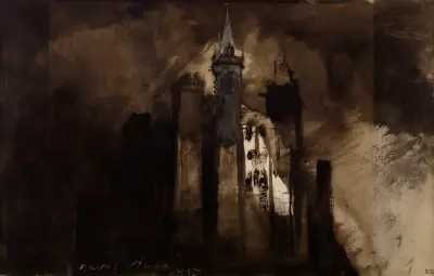 Le burg dans l’orage av Victor Hugo