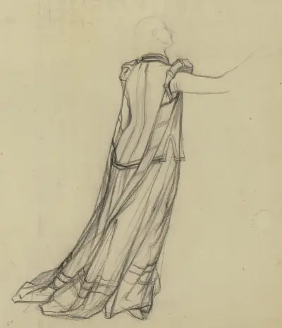 Garbed figure to the right av Victor Müller