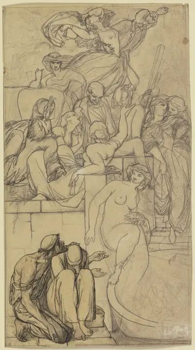 The banquet of the rich man av Victor Müller