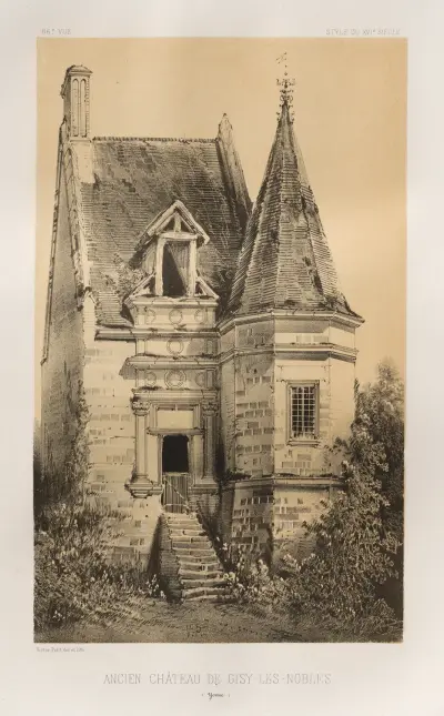 Altes Schloss von Gisy-les-Nobles (Yonne) von Victor Petit