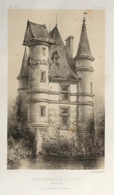 Altes Herrenhaus von La Fosse (Saône-et-Loire) von Victor Petit