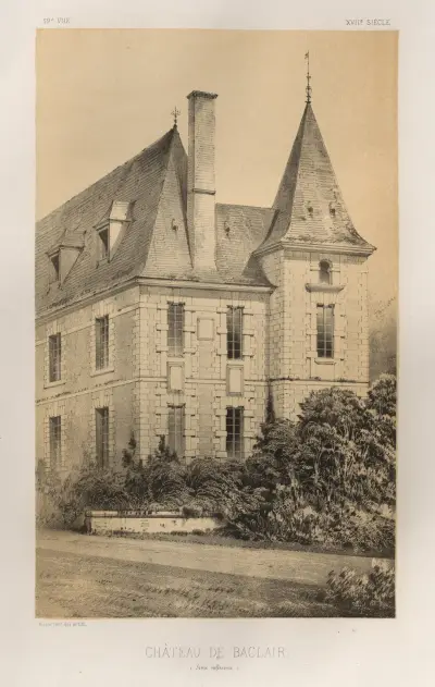 Schloss Baclair (Seine inférieure) von Victor Petit