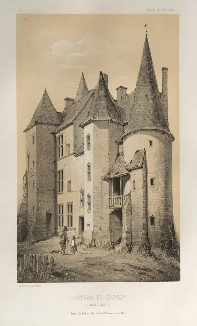 Château De Chassy (Saône et Loire) av Victor Petit