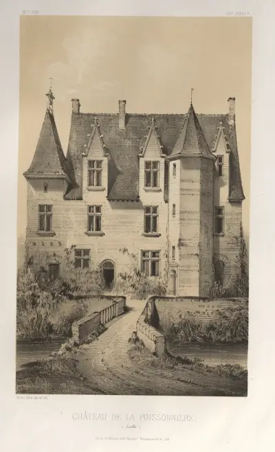 Schloss La Poissonnière (Sarthe) von Victor Petit