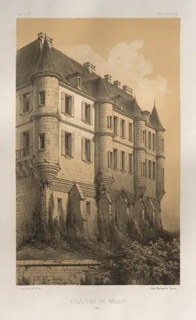 Schloss Mello (Oise) von Victor Petit