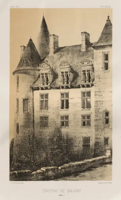 Schloss Saligny (Allier) von Victor Petit
