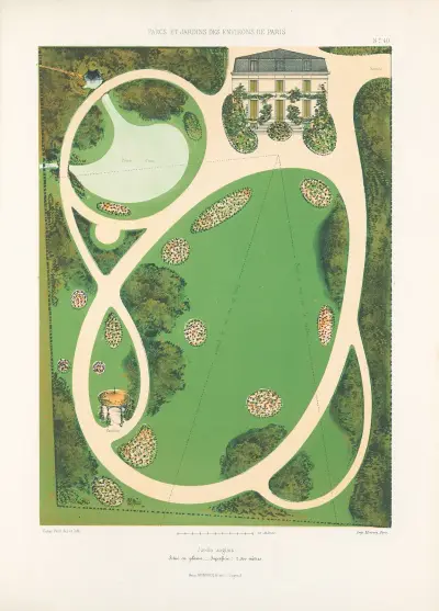 Englischer Garten in der Ebene – Nr. 1 von Victor Petit