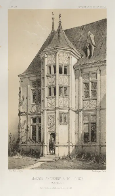 Altes Haus in Toulouse (Haute-Garonne) von Victor Petit