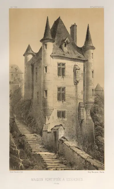 Maison Fortifiée À Uzerches (Corrère) av Victor Petit