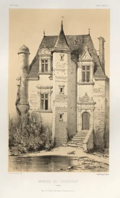 Manoir De Chastenay (Sarthe) von Victor Petit