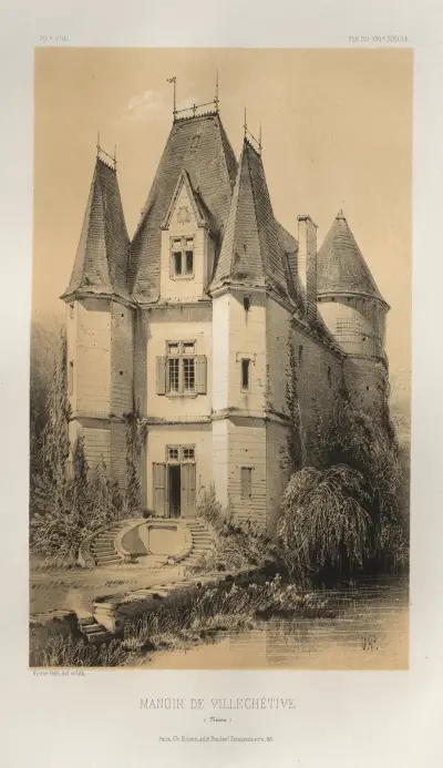 Herrenhaus von Villechétive (Nièvre) von Victor Petit