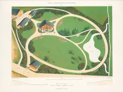 Park (schweizerische Gattung) in einem Tal gelegen von Victor Petit