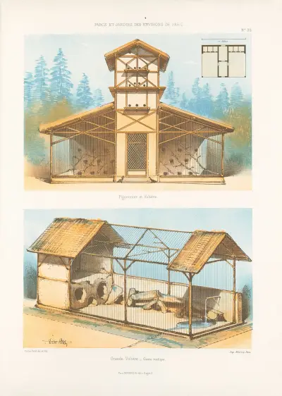 Taubenschlag und Voliere von Victor Petit