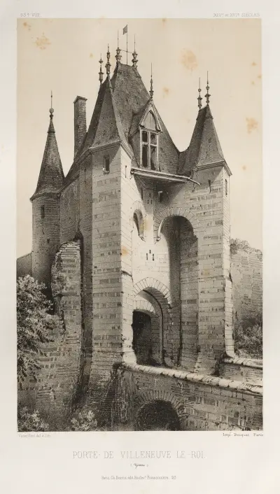 Tor in Villeneuve-Le-Roi (Yonne) von Victor Petit