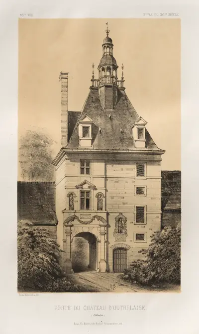 Tor des Schlosses von Outrelaise (Calvados) von Victor Petit