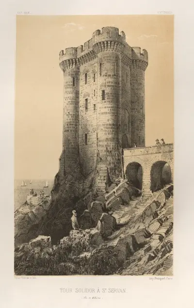 Turm von Solidor bei Saint-Servan (Ille-et-Vilaine) von Victor Petit