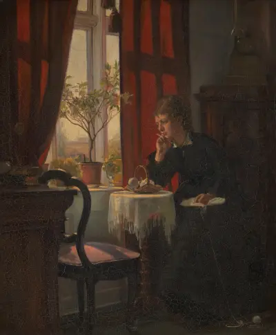 Helga Johansen, kunstnerens søster av Viggo Johansen