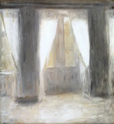 Dagligstuen på Frederiksberg Allé av Vilhelm Hammershøi
