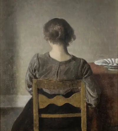 Rest av Vilhelm Hammershøi