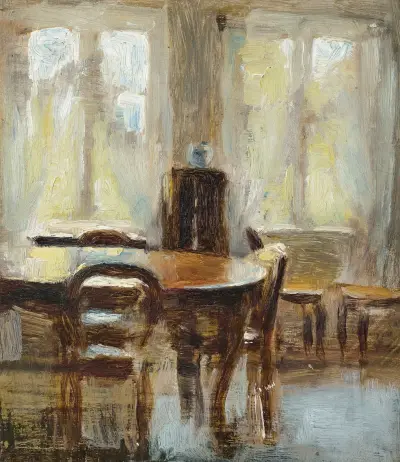 Spisestue av Vilhelm Hammershøi