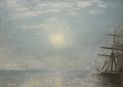 Sun Over The Sea av Vilhelm Hammershøi