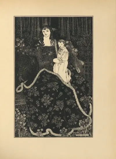 A Christmas Card. From ‘The Savoy’ No.1 av Aubrey Vincent Beardsley