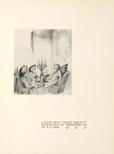 A Scene From ‘Manon Lescaut’ – nr 2 av Aubrey Vincent Beardsley