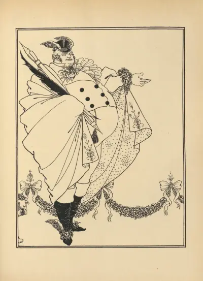 Contents Page. From ‘The Savoy’ No. 1 av Aubrey Vincent Beardsley