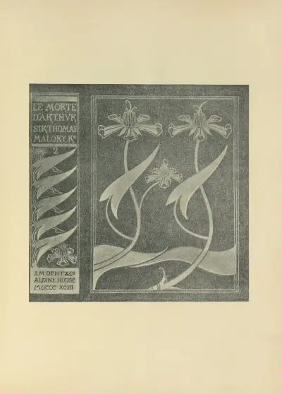 Cover Design From ‘Le Morte Darthur’ av Aubrey Vincent Beardsley