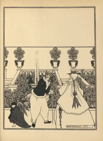 Cover Design. From ‘The Savoy’ No.3 av Aubrey Vincent Beardsley