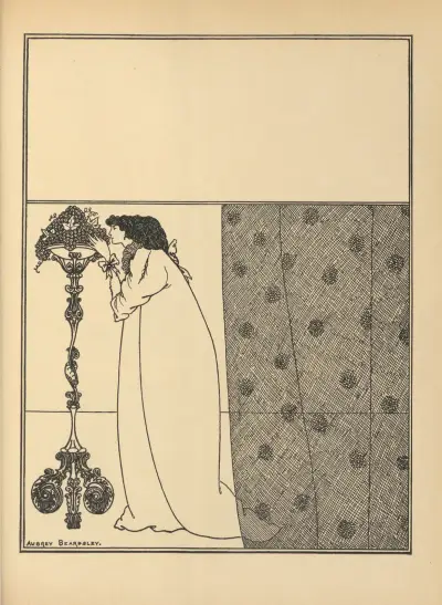 Cover Design. From ‘The Savoy’ No.4 av Aubrey Vincent Beardsley