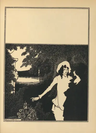 Cover Design. From ‘The Savoy’ No.5 av Aubrey Vincent Beardsley