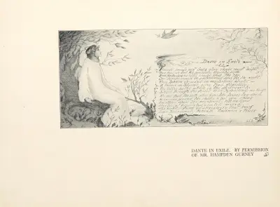 Dante In Exile av Aubrey Vincent Beardsley