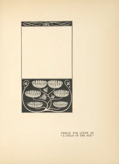 Design for cover of ‘A Child of The Age’ av Aubrey Vincent Beardsley