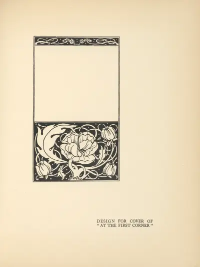 Design for cover of ‘At The First Corner’ av Aubrey Vincent Beardsley